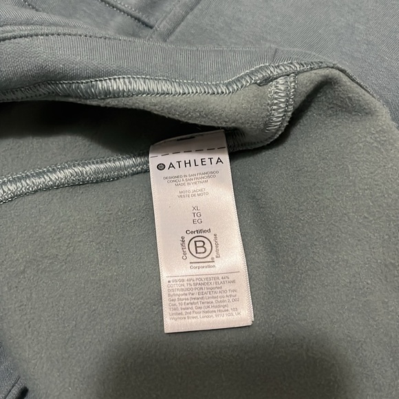 Athleta Moto Jacket In Sage Green XL - Picture 10 of 11